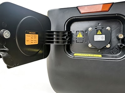 Inside the charge port